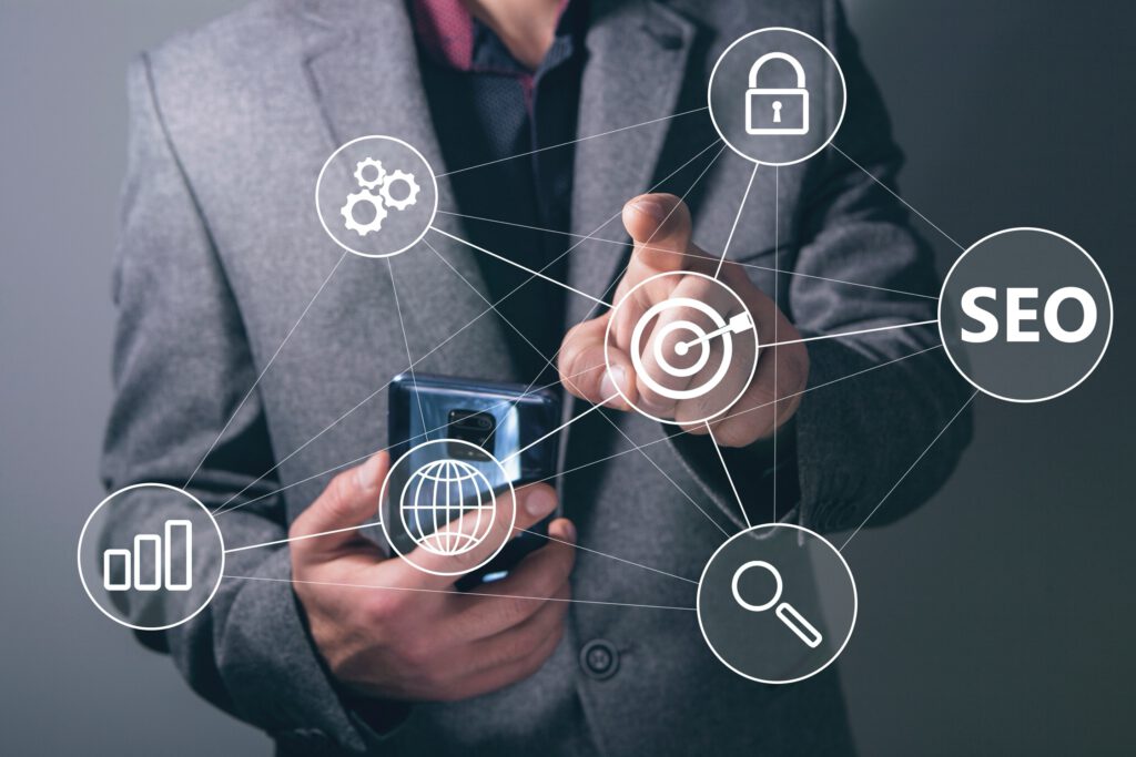 Holistischer Content - digitale Symbole
