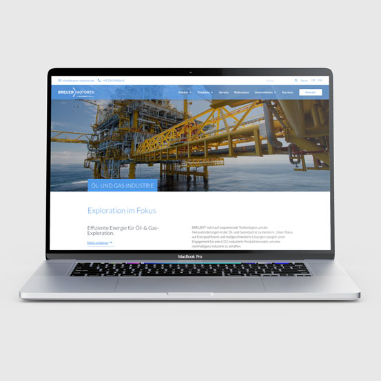 Website Relaunch Agentur, ein Breuer Motoren Agentur Website
